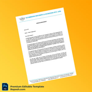 Customizable India Guardians Security Facilities Pvt Ltd Employment Verification Letter Word & PDF Template 7 page