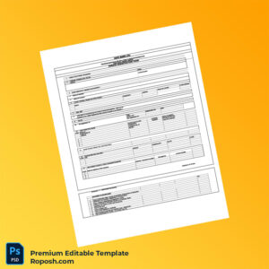 Customizable India HDFC Bank Vendor Registration Form Editable Word & PDF Template