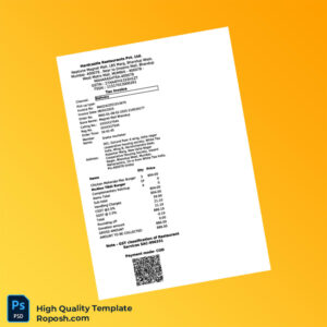India Hardcastle Restaurants Pvt Ltd Tax Invoice Template in Word and PDF formats 2 page India Hardcastle Restaurants Pvt Ltd Tax Invoice Template in Word and PDF formats 2 page