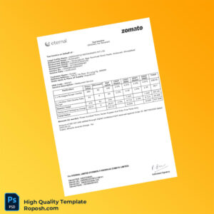 India Hardcastle Restaurants Pvt Ltd Tax Invoice Template in Word and PDF formats 2 page India Hardcastle Restaurants Pvt Ltd Tax Invoice Template in Word and PDF formats 2 page