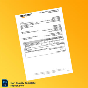 India Hariom Communication LLP Invoice Template in Word and PDF formats 2 page