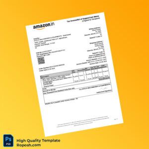 India Hitech Machineries Equipments Invoice Template in Word and PDF formats