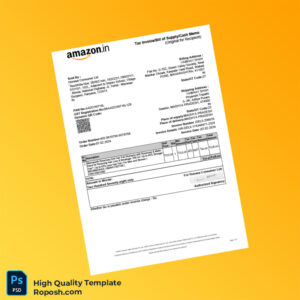 India Honasa Consumer Ltd Tax Invoice Template in Word and PDF formats