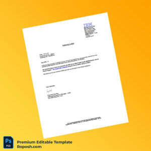 Customizable India IBM Employment Verification Letter Word & PDF Template 2 page Customizable India IBM Employment Verification Letter Word & PDF Template 2 page