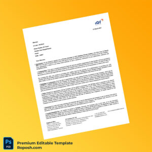 Customizable India IGT Solutions Private Limited Employment Verification Letter Word & PDF Template 5 page