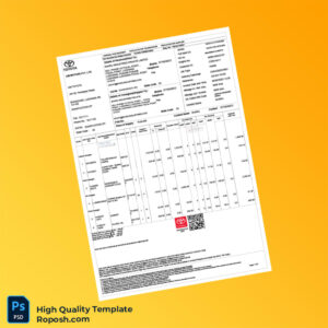 India IJM Motors Pvt Ltd Invoice Template in Word and PDF formats 2 page