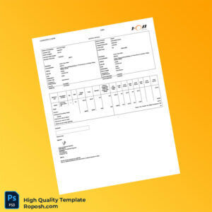 India ION Invoice Template in Word and PDF formats 2 page