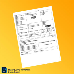 India Imagine Marketing Ltd Tax Invoice Template in Word and PDF formats