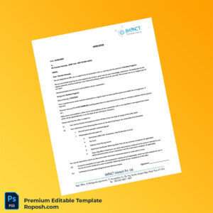 Customizable India Impact InfoTech Pvt Ltd Offer Letter Word & PDF Template 2 page