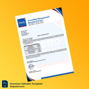 Customizable India Incredible Management Services Pvt Ltd Employment Verification Letter Word & PDF Template 3 page