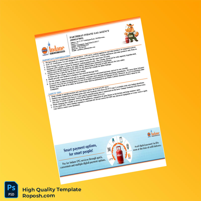 India IndianOil Invoice Template in Word and PDF formats 2 page India IndianOil Invoice Template in Word and PDF formats 2 page