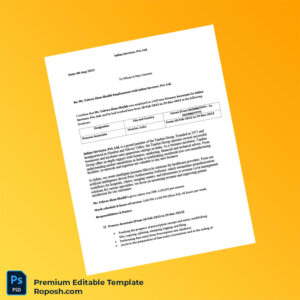 Customizable India Infinx Services Employment Verification Letter Word & PDF Template 2 page