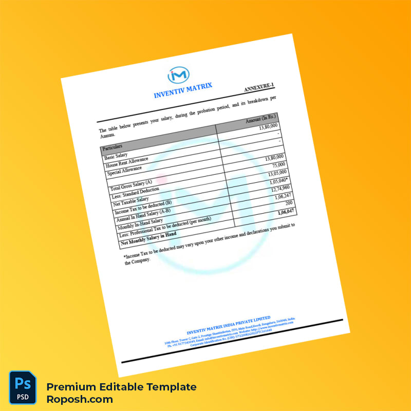 Customizable India Inventiv Matrix Employment Verification Letter Word & PDF Template 5 page Customizable India Inventiv Matrix Employment Verification Letter Word & PDF Template 5 page