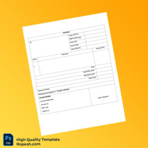 India Invoice Format Template in Word and PDF formats India Invoice Format Template in Word and PDF formats
