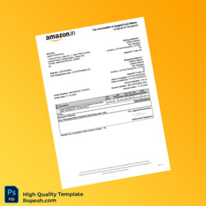 India Jagruti Electronics Invoice Template in Word and PDF formats