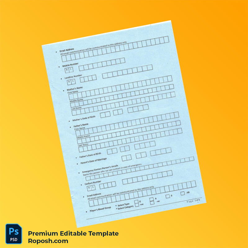 Customizable India Jharkhand State Cricket Association Registration Form Editable Word & PDF Template 6 page Customizable India Jharkhand State Cricket Association Registration Form Editable Word & PDF Template 6 page