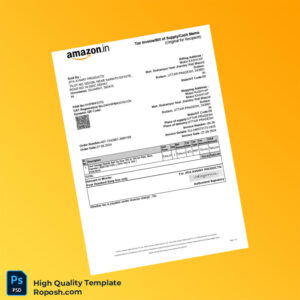 India Jiya Aviary Products Tax Invoice Template in Word and PDF formats