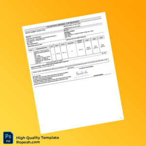 India Kamlesh Enterprises Tax Invoice Template in Word and PDF formats