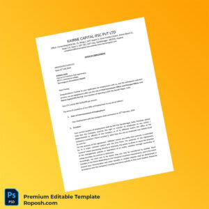 Customizable India Karine Capital ISC Pvt Ltd Employment Verification Letter Word & PDF Template 6 page