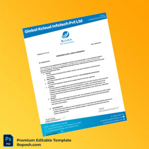 Customizable India Kcloud Technologies Employment Verification Letter Word & PDF Template 4 page
