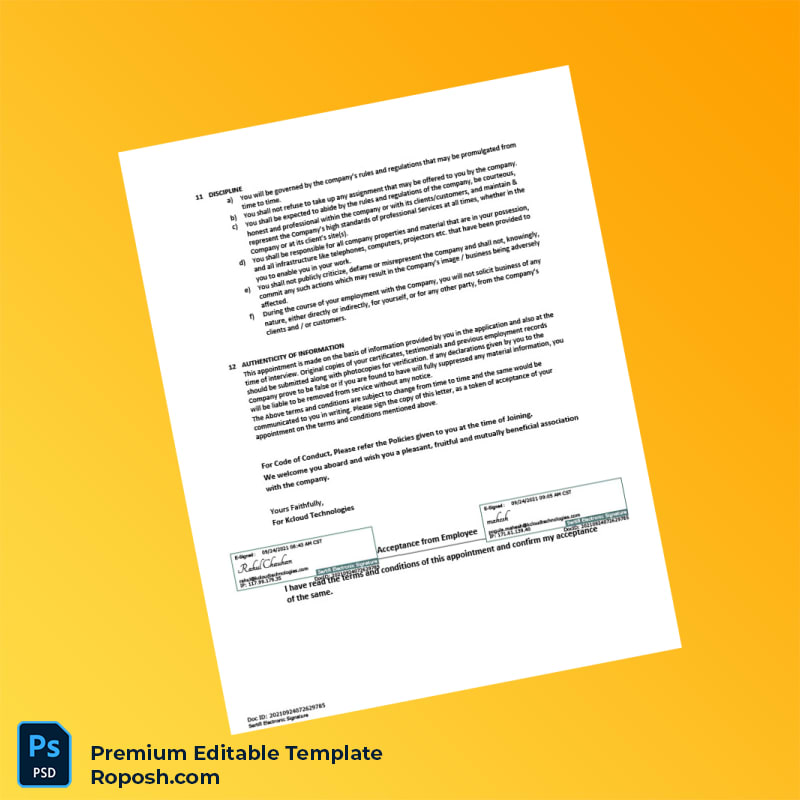 Customizable India Kcloud Technologies Employment Verification Letter Word & PDF Template 4 page Customizable India Kcloud Technologies Employment Verification Letter Word & PDF Template 4 page