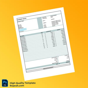 India Laundry House Invoice Template in Word and PDF formats