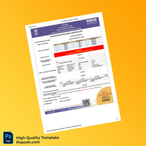 India MSME Editable Udyam Registration Certificate Template in Word and PDF formats 3 page India MSME Editable Udyam Registration Certificate Template in Word and PDF formats 3 page