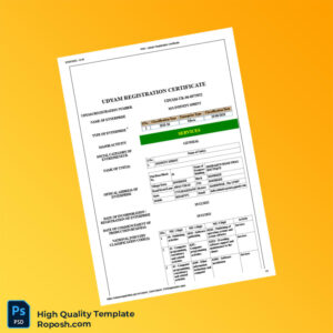 India MSME Ministry Udyam Registration Certificate Template in Word and PDF formats 2 page India MSME Ministry Udyam Registration Certificate Template in Word and PDF formats 2 page