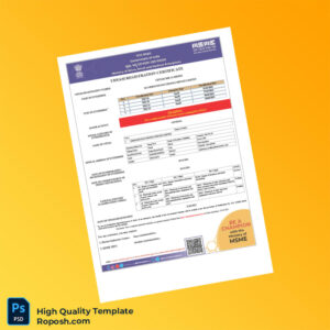 India MSME Ministry of Commerce Udyam Registration Certificate Template in Word and PDF formats India MSME Ministry of Commerce Udyam Registration Certificate Template in Word and PDF formats