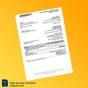 India Maktaba Darussalam Tax Invoice Template in Word and PDF formats