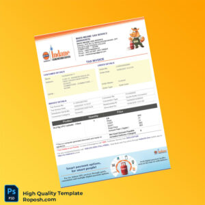 India Mars Indane Gas Service Tax Invoice Template in Word and PDF formats 2 page India Mars Indane Gas Service Tax Invoice Template in Word and PDF formats 2 page