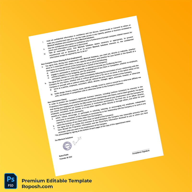 Customizable India Marteck Solutions Employment Verification Letter Word & PDF Template 6 page Customizable India Marteck Solutions Employment Verification Letter Word & PDF Template 6 page