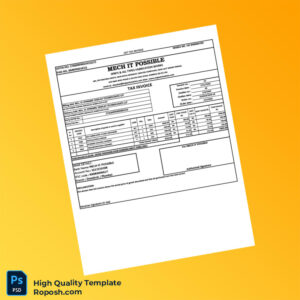 India Mech It Possible Tax Invoice Template in Word and PDF formats