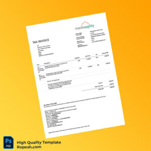 India MediaAgility India Private Limited Invoice Template in Word and PDF formats 2 page India MediaAgility India Private Limited Invoice Template in Word and PDF formats 2 page