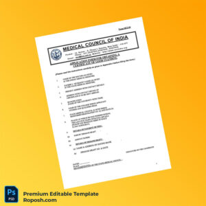 Customizable India Medical Council Certificate of Good Standing Editable Word & PDF Template 5 page Customizable India Medical Council Certificate of Good Standing Editable Word & PDF Template 5 page