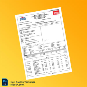 India Metaltech Motors Pvt Ltd Invoice Template in Word and PDF formats 4 page