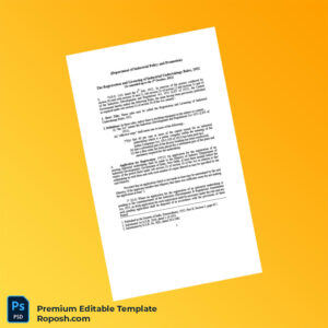 Customizable India Ministry of Industry Registration Certificate Editable Word & PDF Template 8 page Customizable India Ministry of Industry Registration Certificate Editable Word & PDF Template 8 page