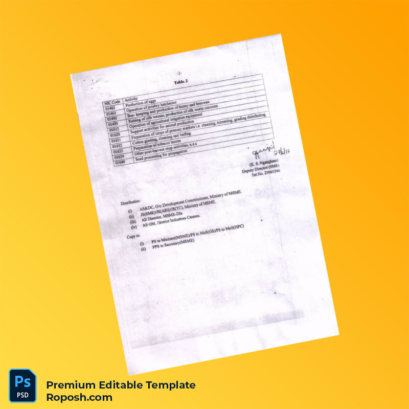 Customizable India Ministry of Micro Small and Medium Enterprises Office Memorandum Editable Word & PDF Template 3 page Customizable India Ministry of Micro Small and Medium Enterprises Office Memorandum Editable Word & PDF Template 3 page
