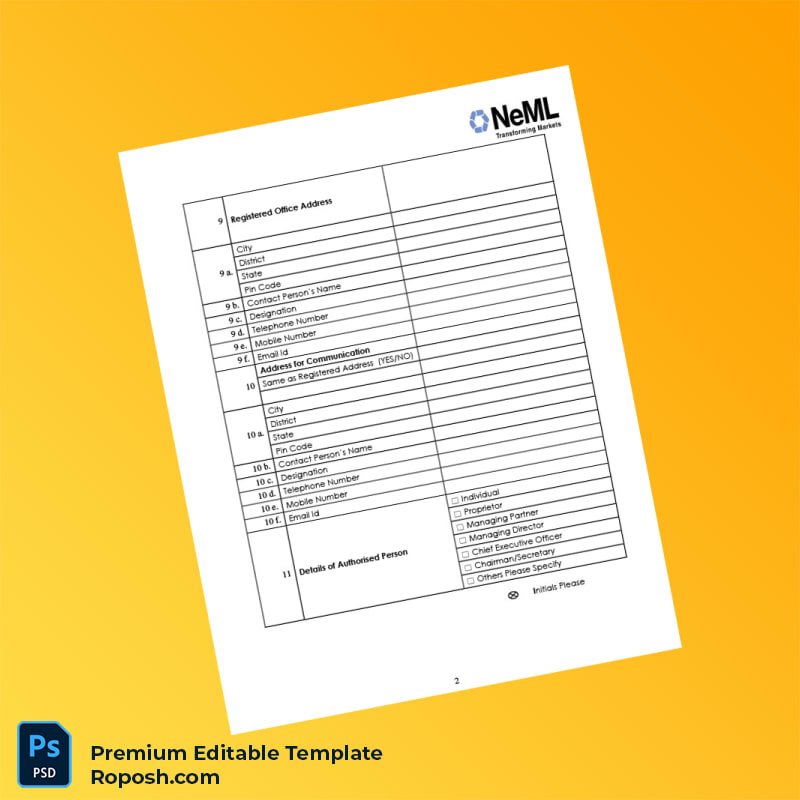 Customizable India NCDEX e Markets Limited Commodity Participant Registration Form Editable Word & PDF Template 5 page Customizable India NCDEX e Markets Limited Commodity Participant Registration Form Editable Word & PDF Template 5 page