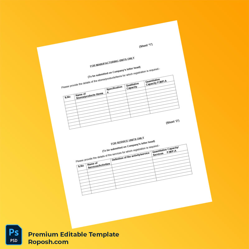 Customizable India NSIC Renewal Notice Editable Word & PDF Template 7 page Customizable India NSIC Renewal Notice Editable Word & PDF Template 7 page