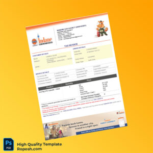 India Nandini Gas Agency Tax Invoice Template in Word and PDF formats 2 page India Nandini Gas Agency Tax Invoice Template in Word and PDF formats 2 page