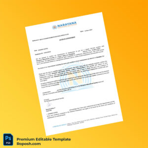 Customizable India Narayana Educational Society Employment Verification Letter Word & PDF Template 7 page