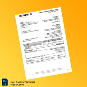 India New Berco Electronics Invoice Template in Word and PDF formats