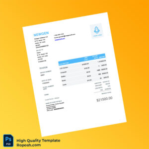 India Newgen Software Invoice Template in Word and PDF formats India Newgen Software Invoice Template in Word and PDF formats