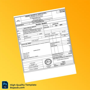 India Nimma Nalme Foundation Service Invoice Template in Word and PDF formats