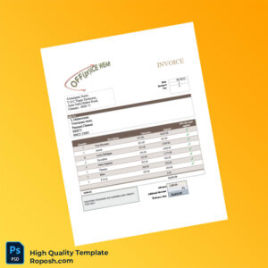 India OFF pr ice Wear Invoice Template in Word and PDF formats