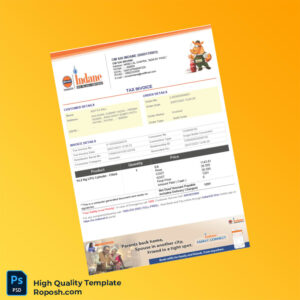 India OM SAI INDANE Tax Invoice Template in Word and PDF formats 2 page India OM SAI INDANE Tax Invoice Template in Word and PDF formats 2 page