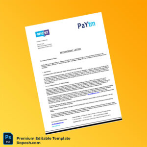 Customizable India One97 Communications Ltd Employment Verification Letter Word & PDF Template 4 page