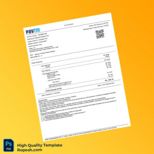 India Paytm Tax Invoice Template in Word and PDF formats India Paytm Tax Invoice Template in Word and PDF formats