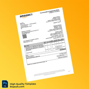 India Pazzo India Tax Invoice Template in Word and PDF formats India Amazon Seller Services Tax Invoice Template in Word and PDF 2 page